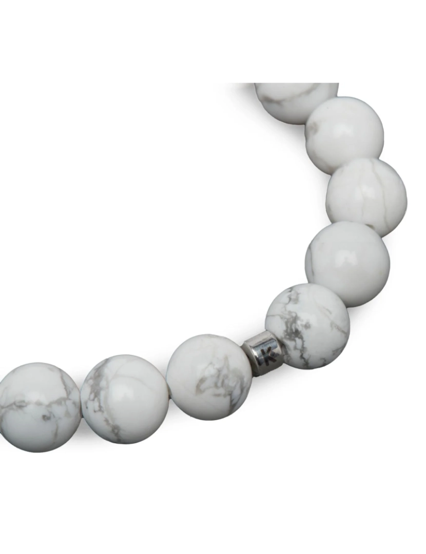 Karma Yoga Shop - Pulseira de Energia Howlite Branco