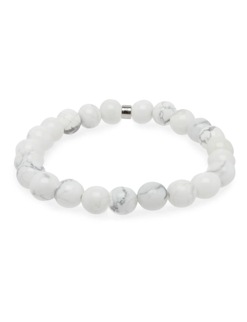 imagem de Pulseira de Energia Howlite Branco4