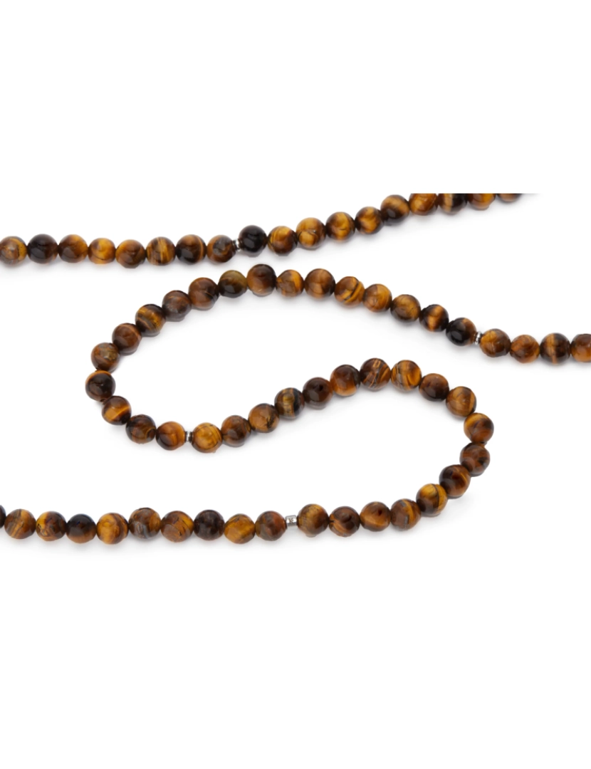 imagem de Om Mala Pulseira de 108 Tiger Eye Beads1