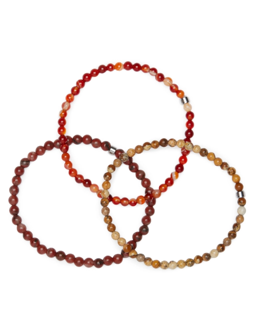 Karma Yoga Shop - Conjunto de 3 Mini Pulseiras Balanceadas