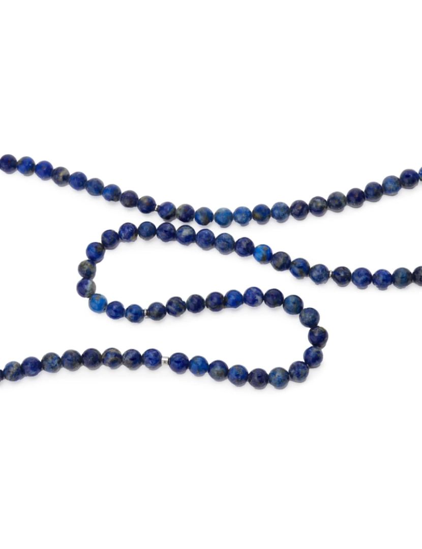 imagem de 3 Olho Mala Pulseira de 108 Lapis Lazuli Beads6