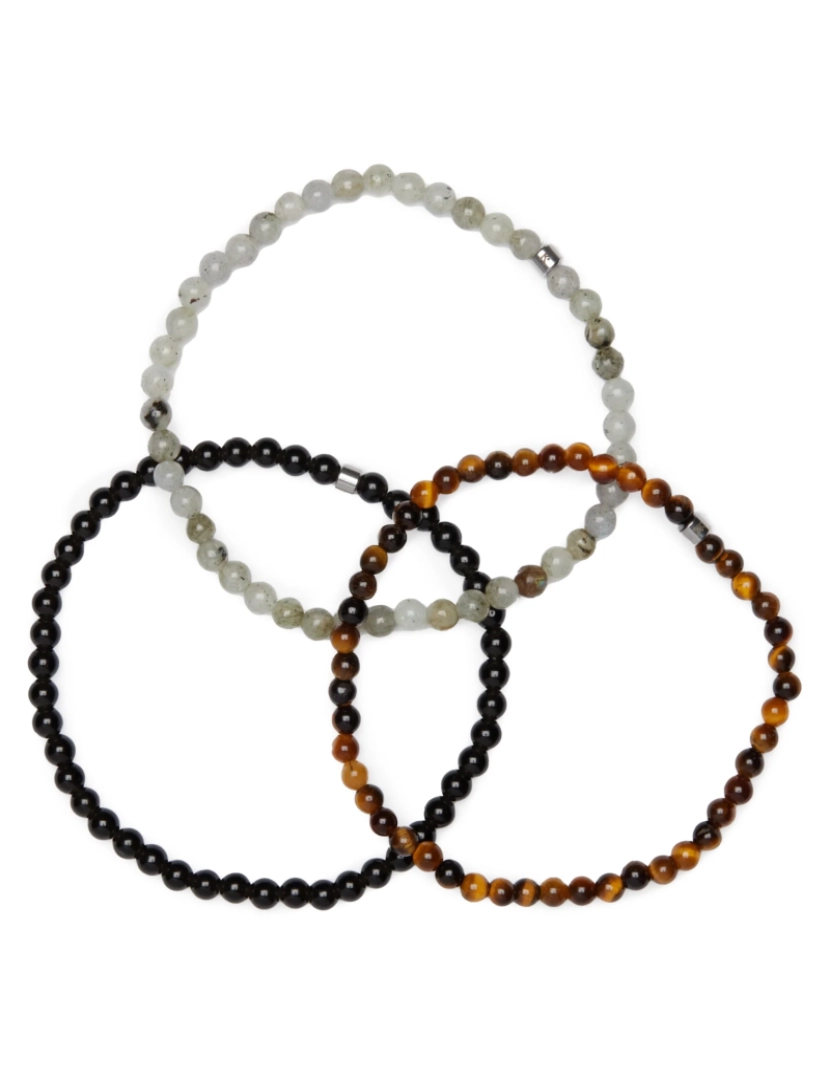 Karma Yoga Shop - Conjunto de 3 Mini Pulseiras Proteção