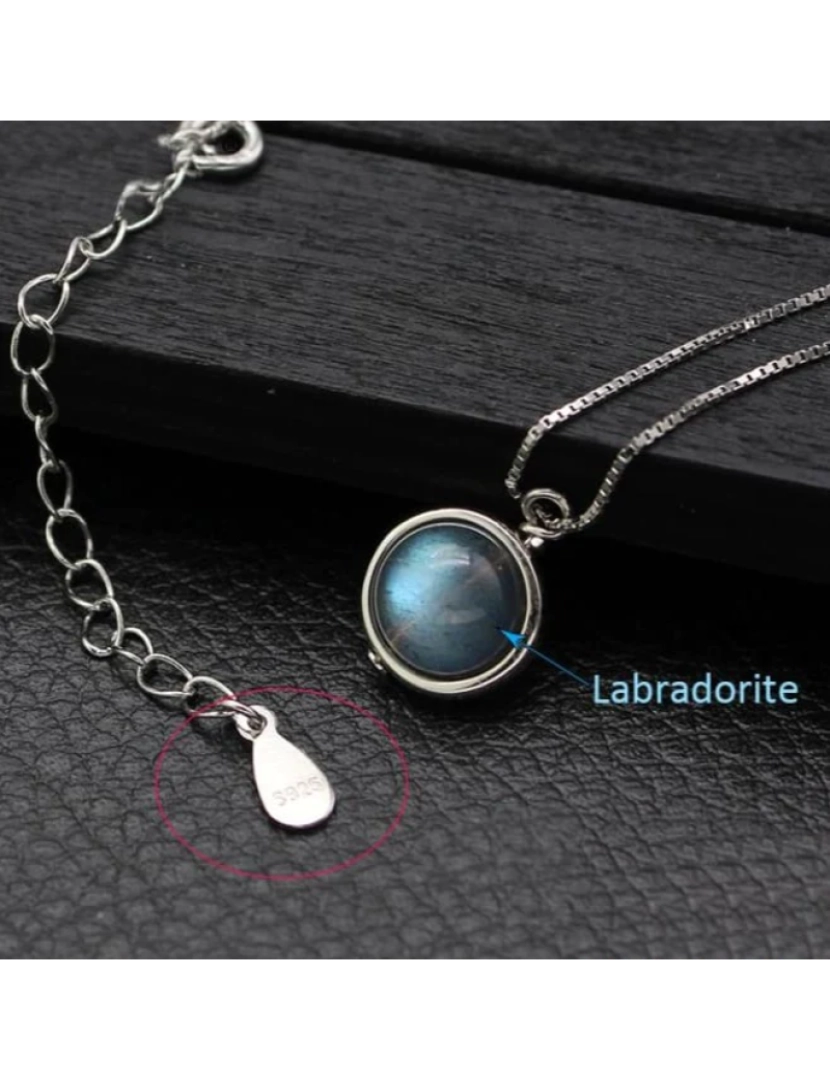 imagem de Colar luminoso Labradorite7