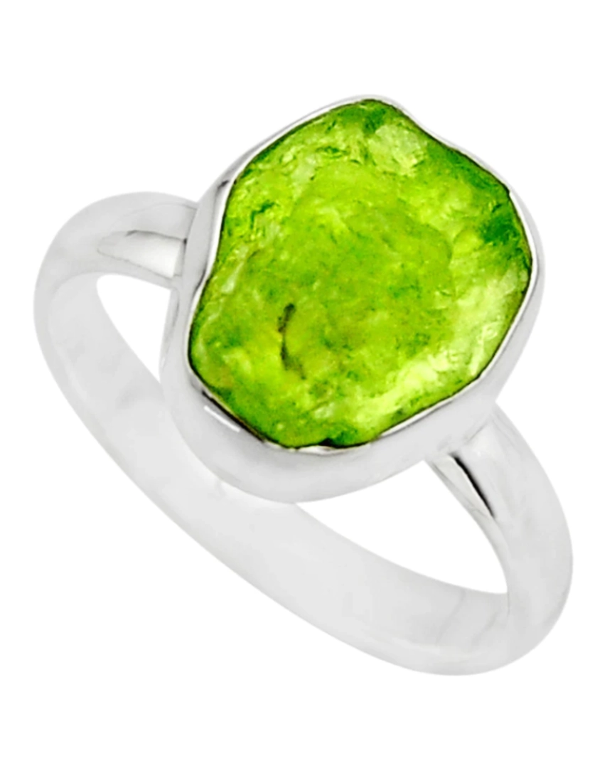 imagem de Anel de Energia Celestial em Peridot e Prata 9252