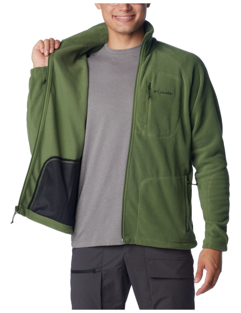 imagem de Fast Trek Ii Full Zip Fleece, Green Fleece2