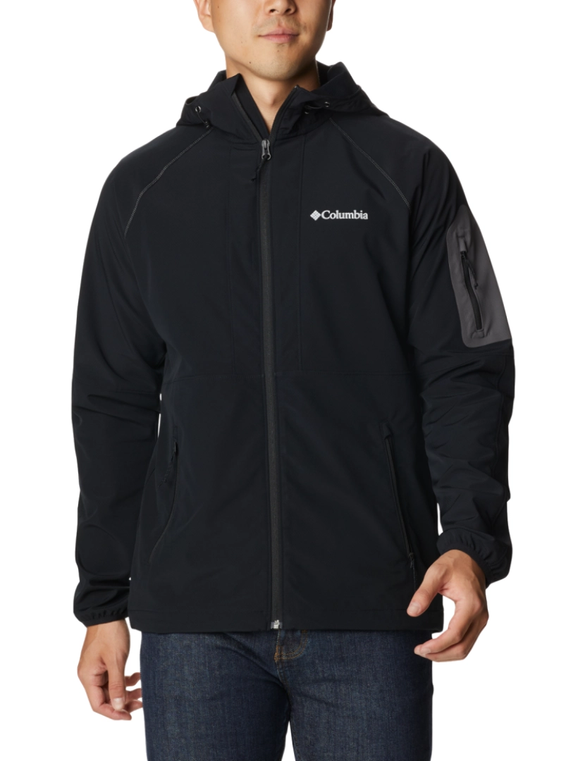 Columbia - Tall Heights com capuz Softshell Jacket, Black Jacket