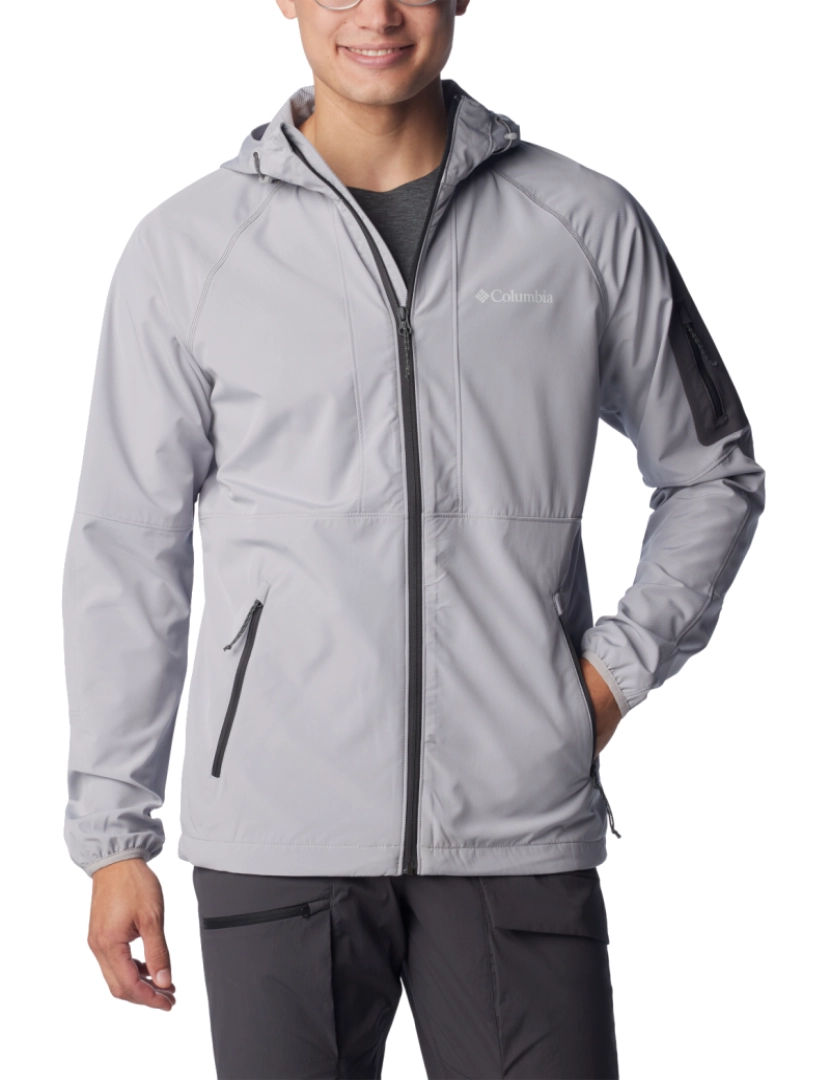 imagem de Tall Heights com capuz Softshell Jacket, jaqueta cinza1