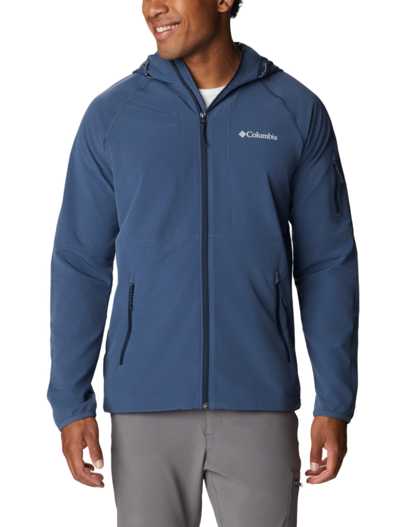 Columbia - Tall Heights com capuz Softshell Jacket, casaco da Marinha