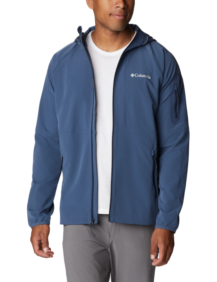 imagem de Tall Heights com capuz Softshell Jacket, casaco da Marinha2