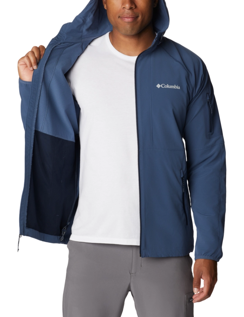 imagem de Tall Heights com capuz Softshell Jacket, casaco da Marinha3