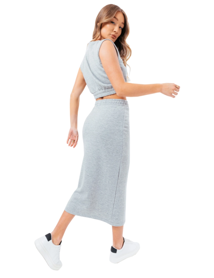 imagem de Sweat Midi Skirt Loungewear Set, Camisas Cinzento, T-shirt2