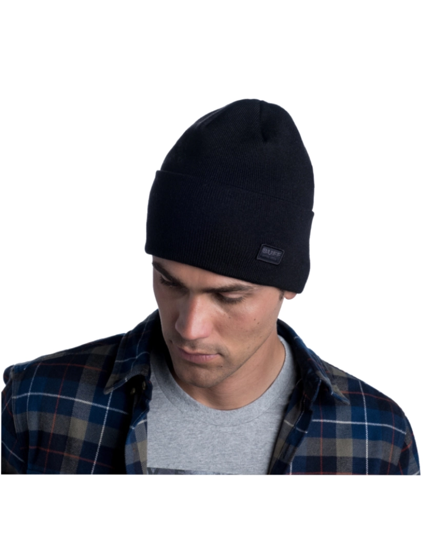 imagem de Niels tricô chapéu Beanie, Black Beannie2