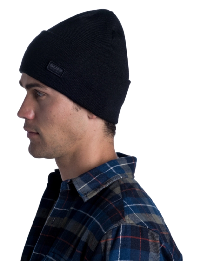 imagem de Niels tricô chapéu Beanie, Black Beannie3