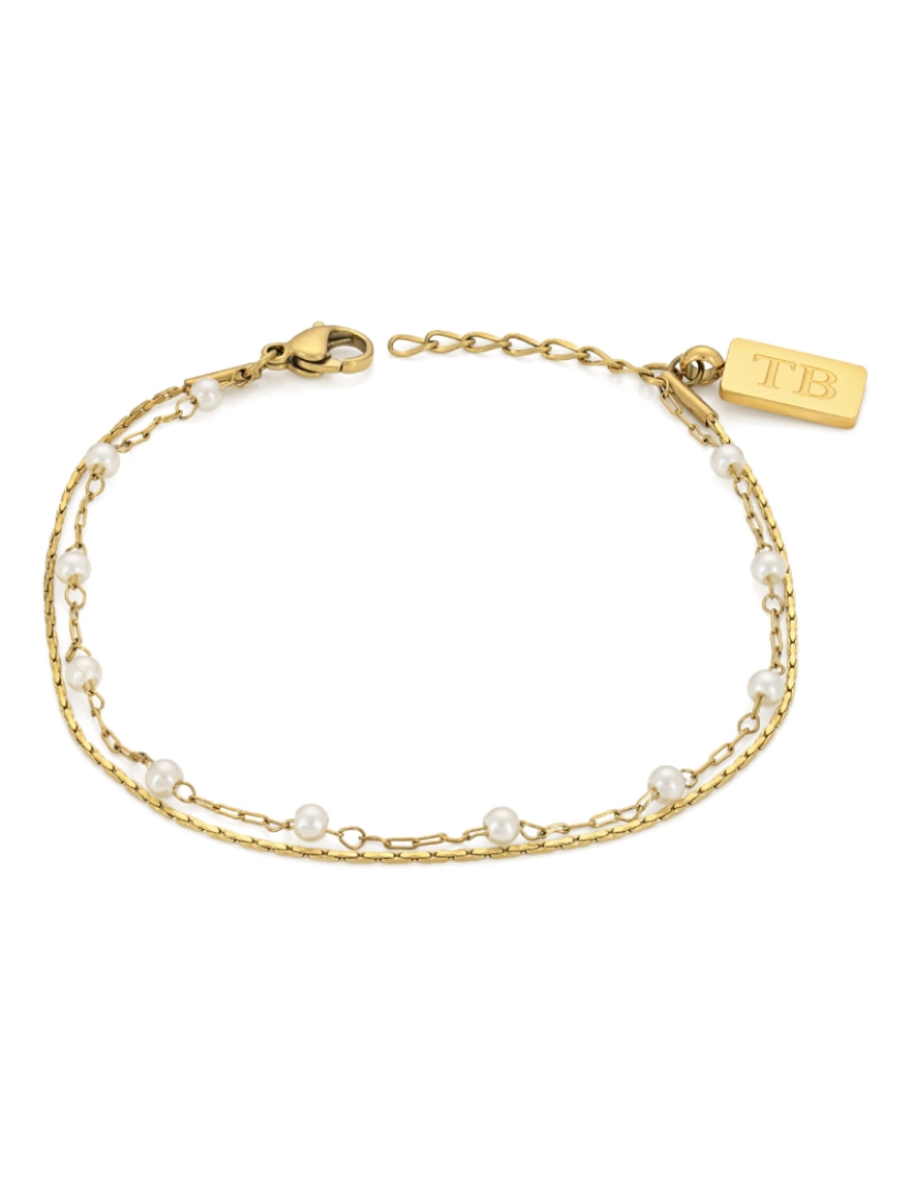 Twobrothers - Pulseira Mulher Pearl Gold