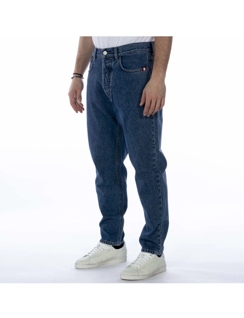 imagem de Jeans Amish Jeremiah Denim Pedra Wash Azul2