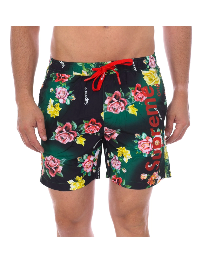 imagem de Fato de Banho Boxer Masculino Estampado Rosas CM-30065-BP1