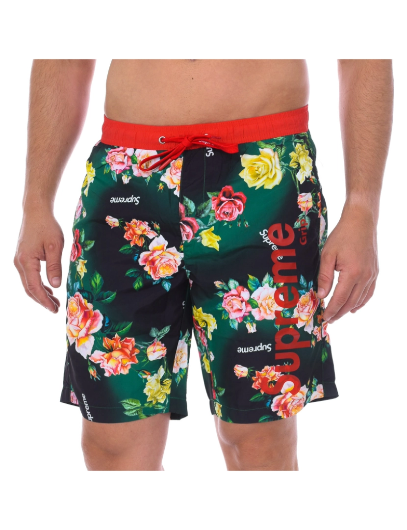 imagem de Fato de Banho boxer com estampado de rosas1