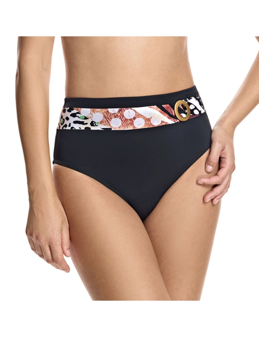 Ory - Cueca de biquíni feminina cintura alta W230461