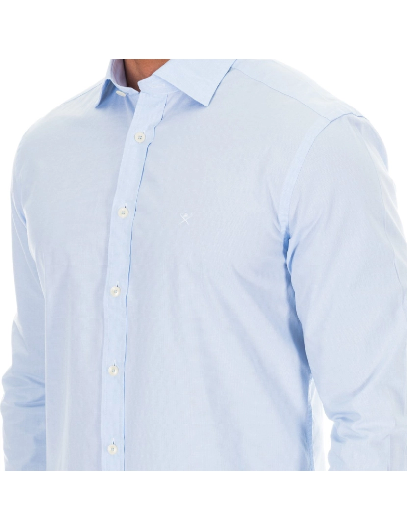 imagem de Camisa masculina de manga comprida com gola de lapela HM3054682