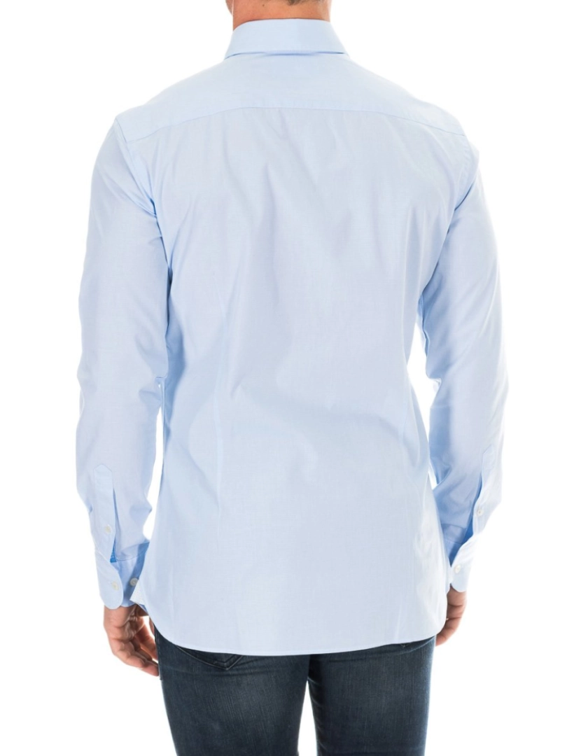 imagem de Camisa masculina de manga comprida com gola de lapela HM3054683