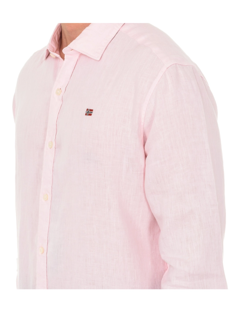 imagem de Camisa masculina de manga comprida com gola de lapela NP000IL7P2