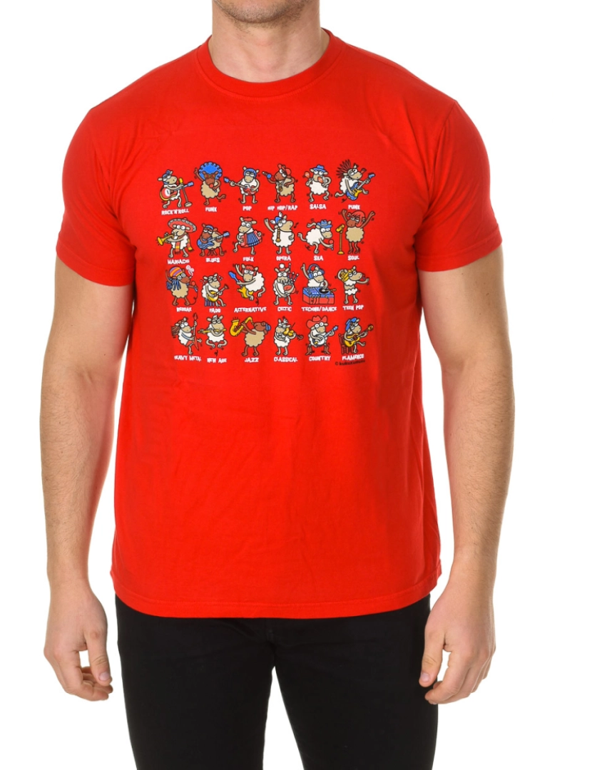 Kukuxumusu - T-Shirt de Homem Vermelho