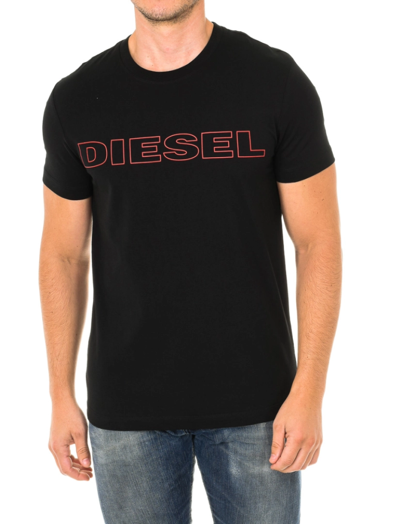 Diesel - TShirt masculina de manga curta com gola redonda 00CG46-0DARX