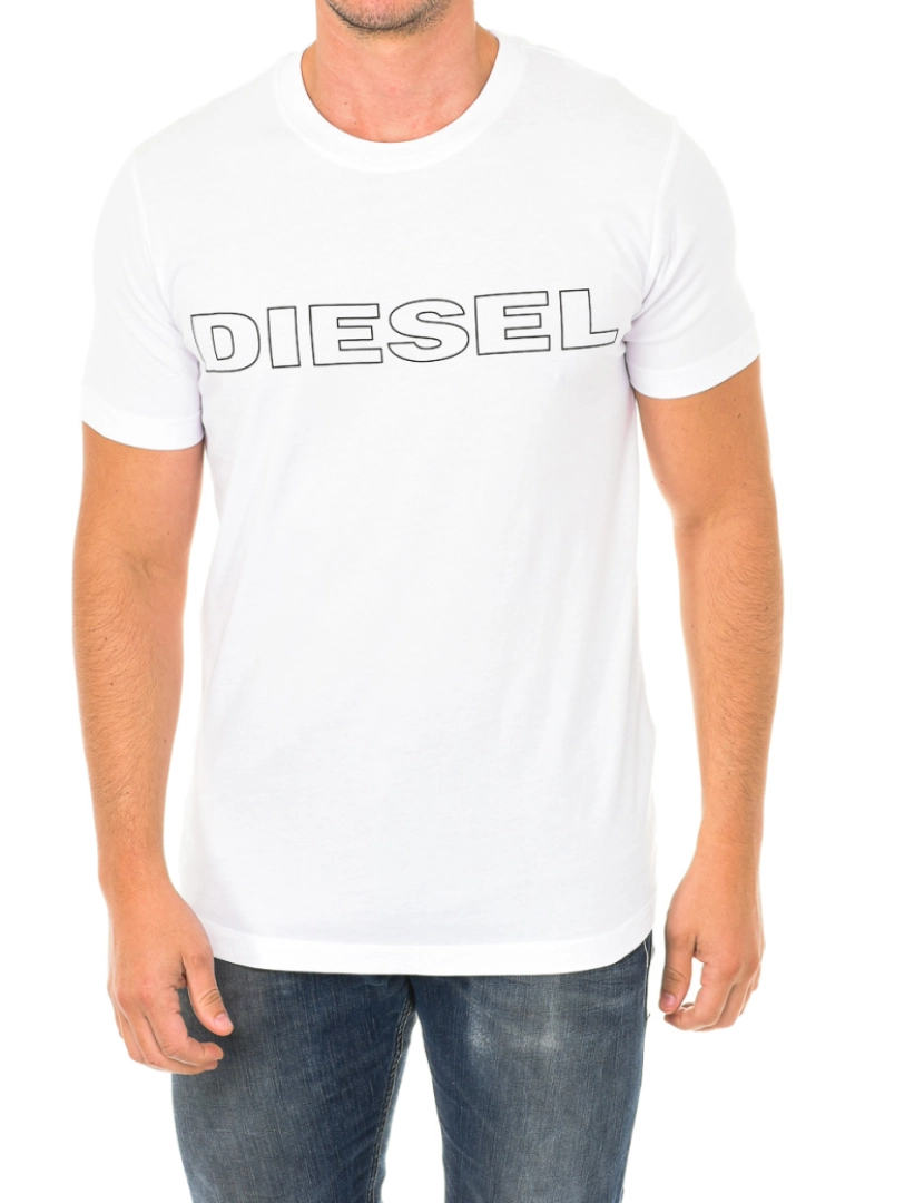 Diesel - TShirt masculina de manga curta com gola redonda 00CG46-0DARX