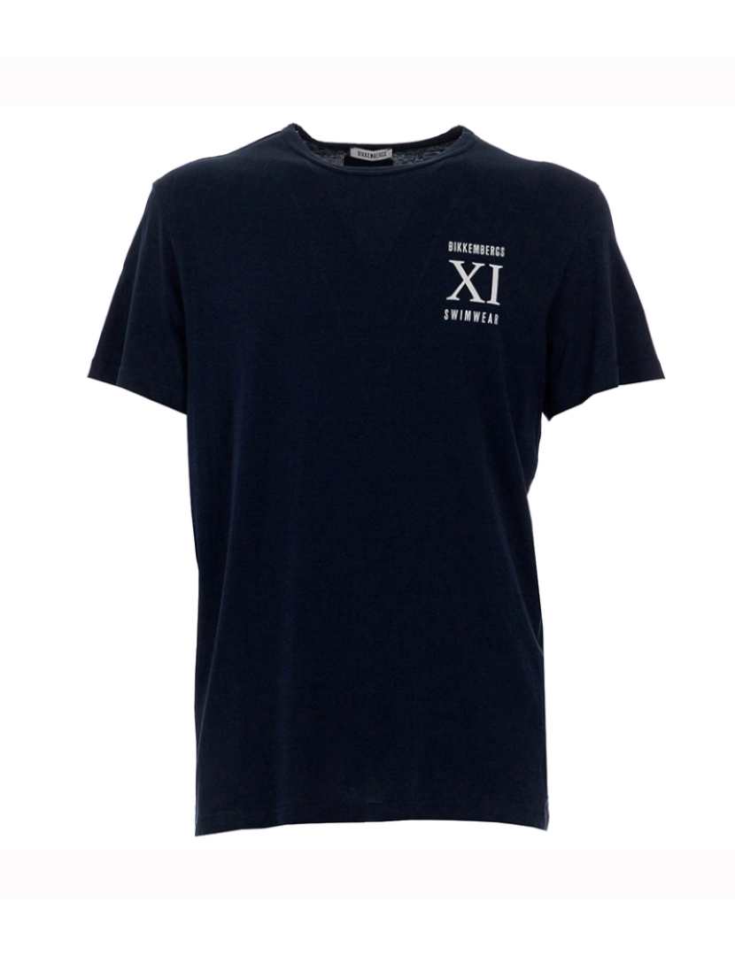 Bikkembergs - T-Shirt XI Homem Azul Navy