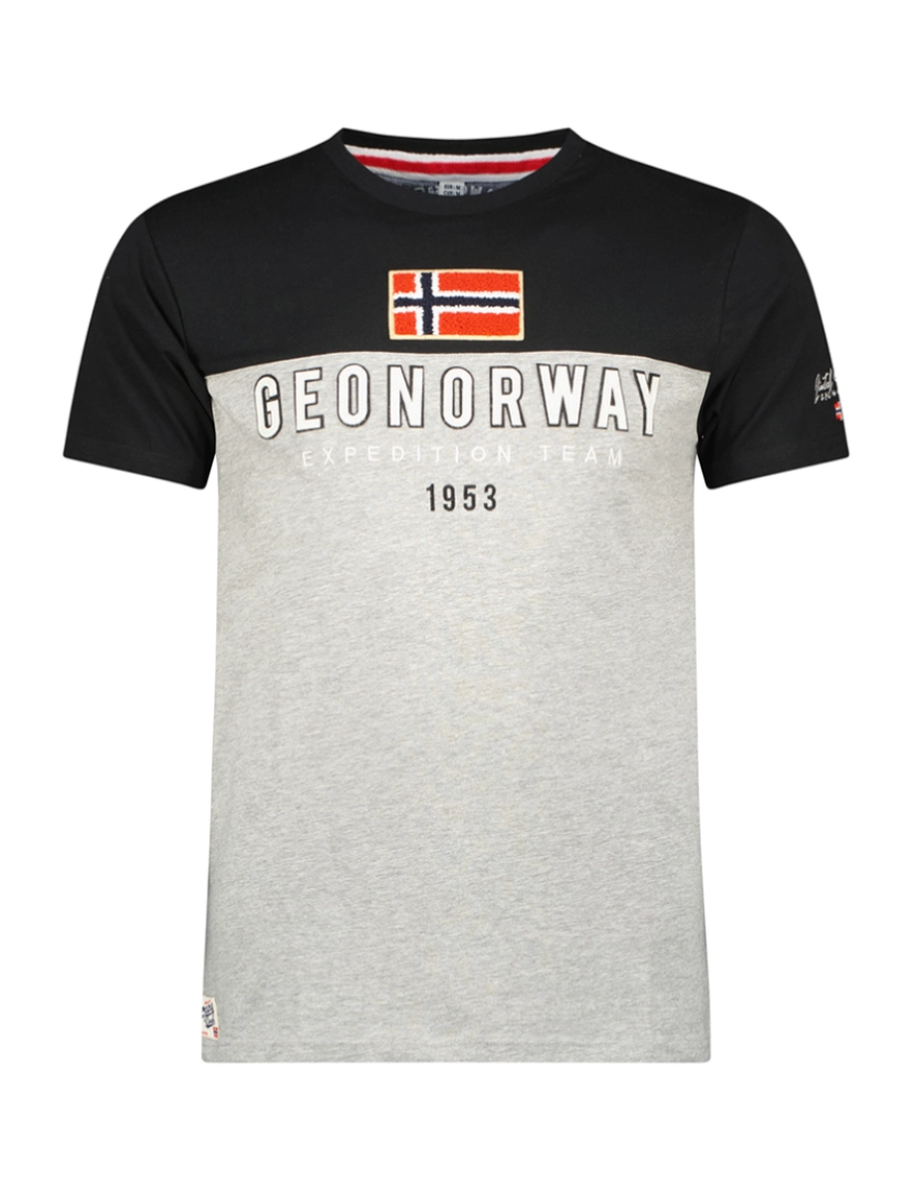 Geo Norway - T-Shirt de Homem Cinza claro-preto