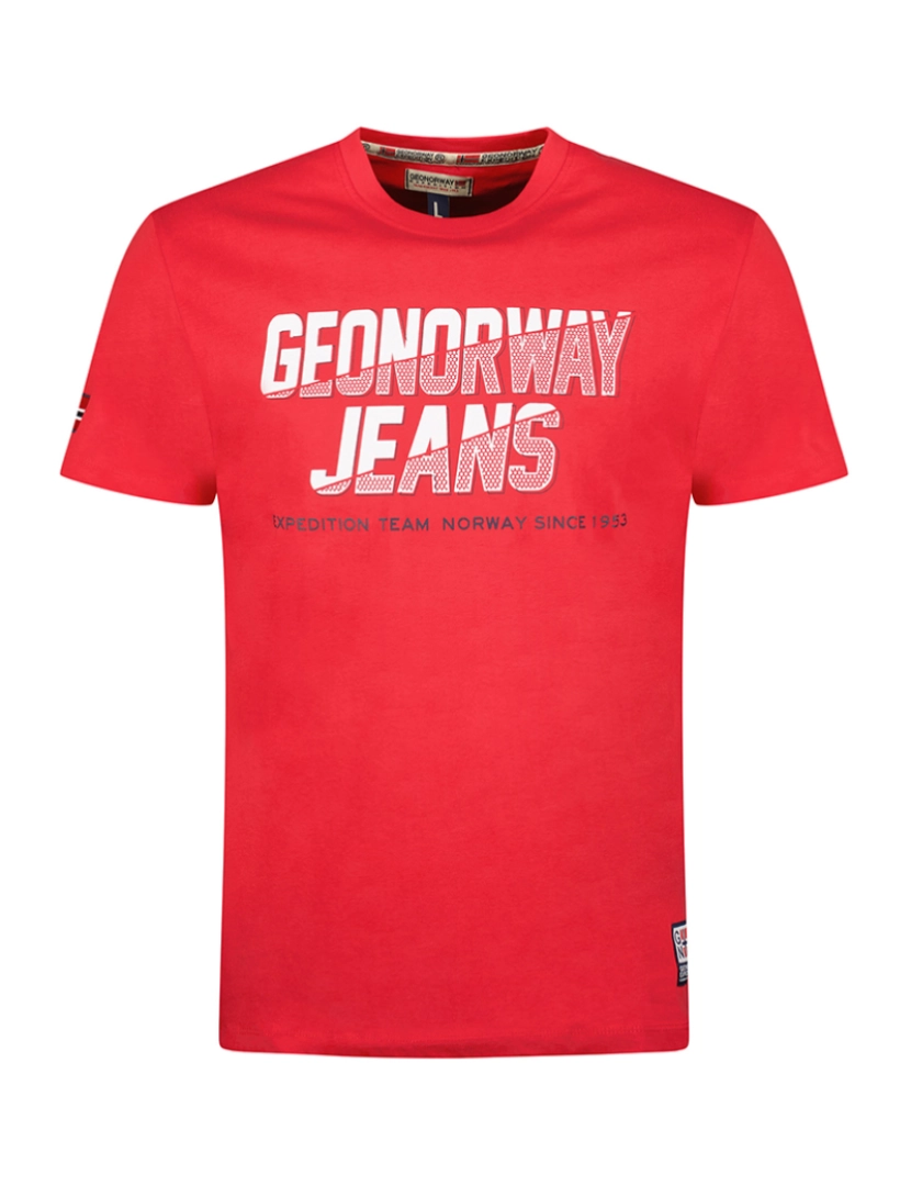 Geo Norway - T-Shirt de Homem Vermelho