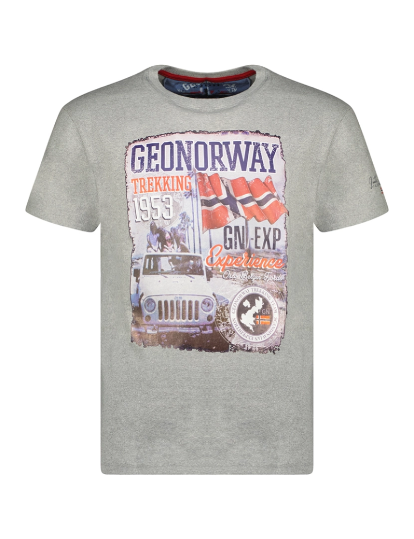 Geo Norway - T-Shirt de Homem Cinza