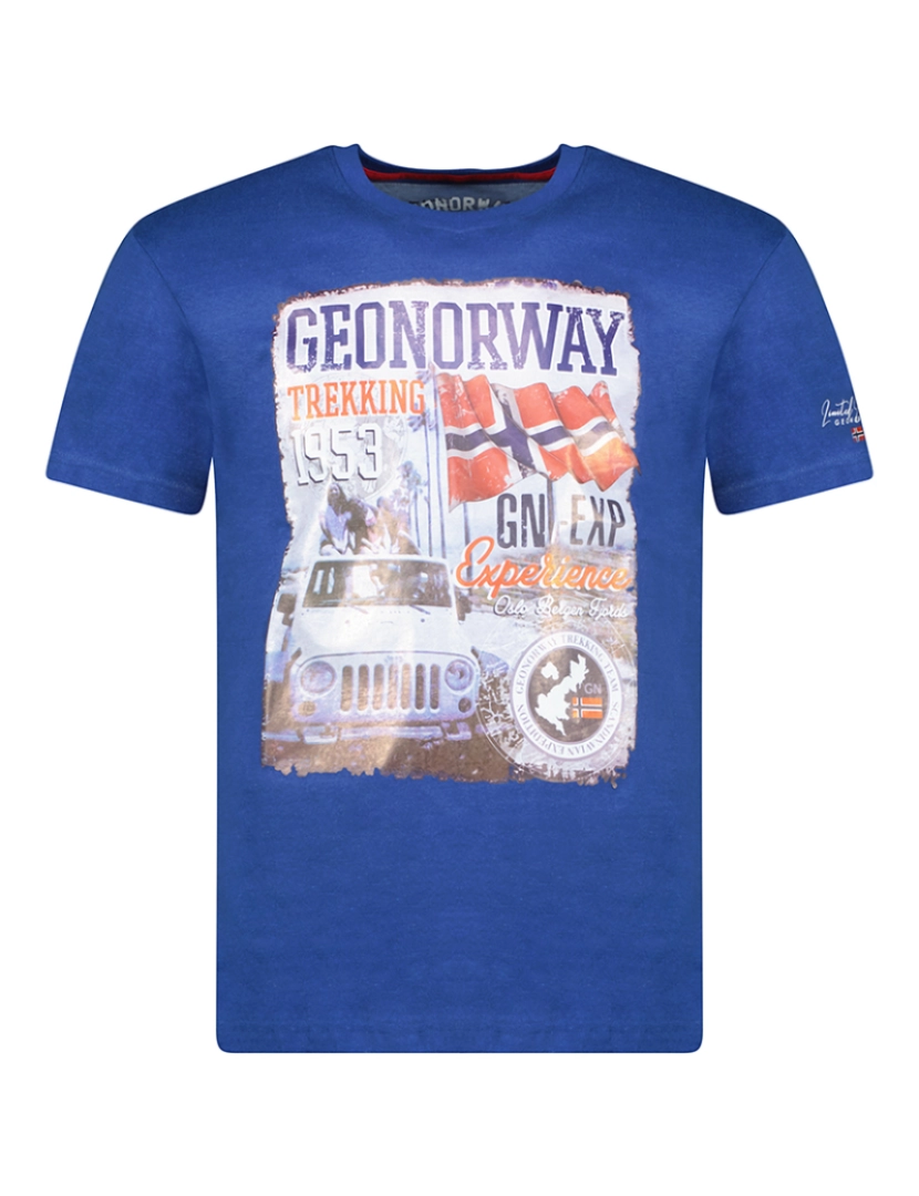Geo Norway - T-Shirt de Homem Azul real