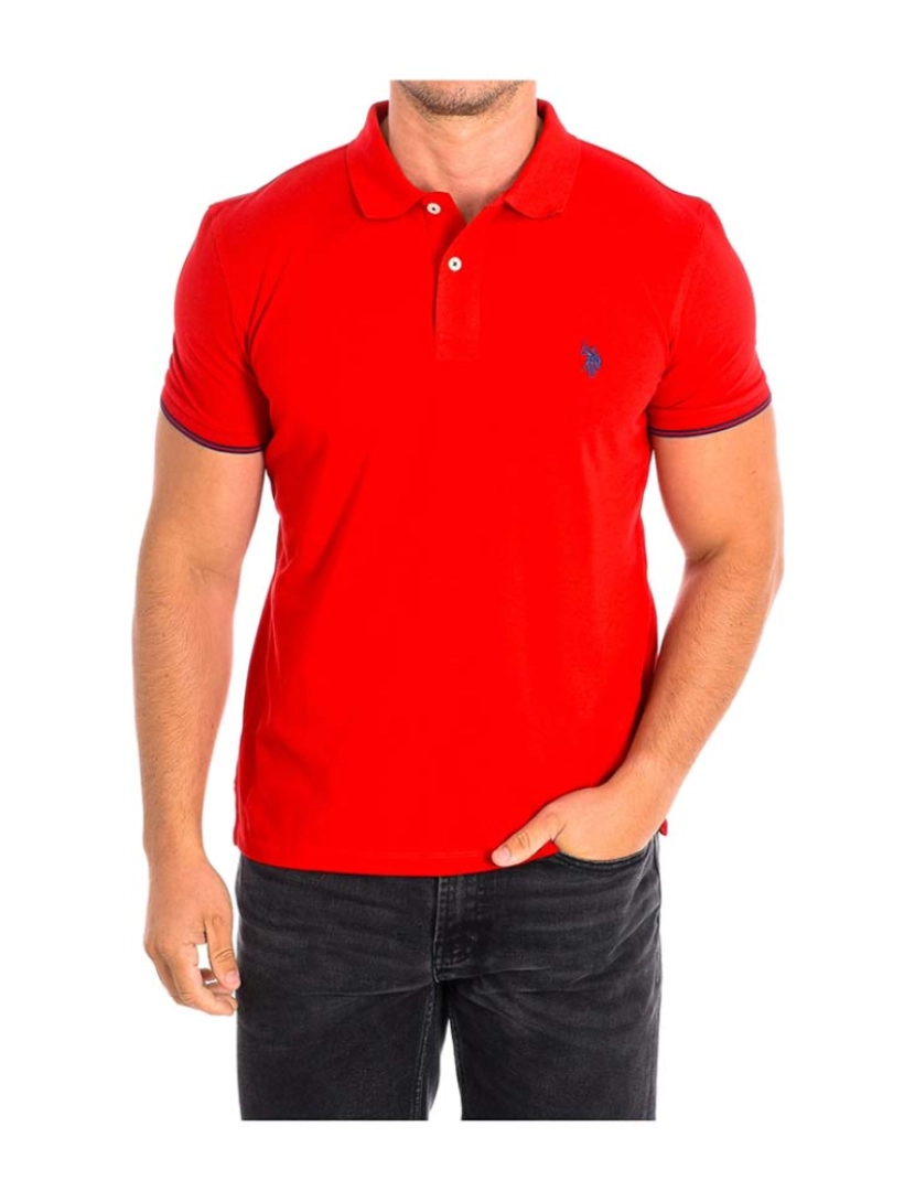 U.S Polo Assn. - Polo Homem Vermelho