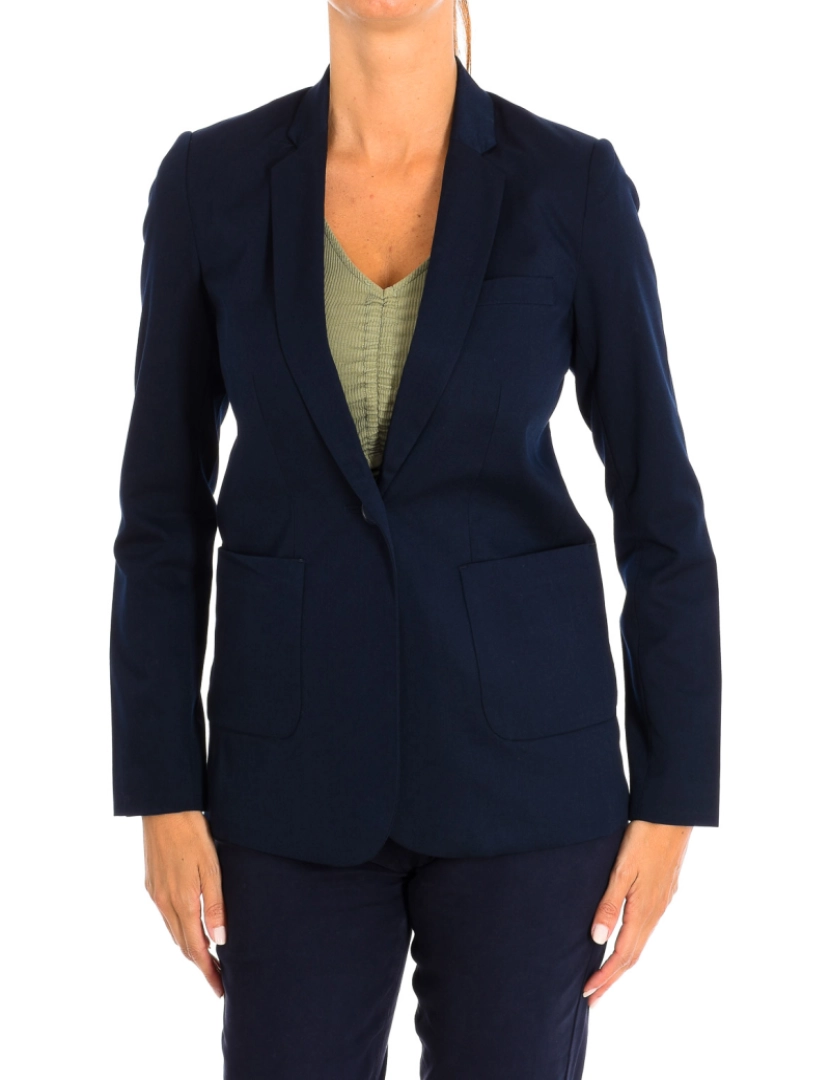 Karl Marc John - Blazer slim fit manga comprida 9062 mulher