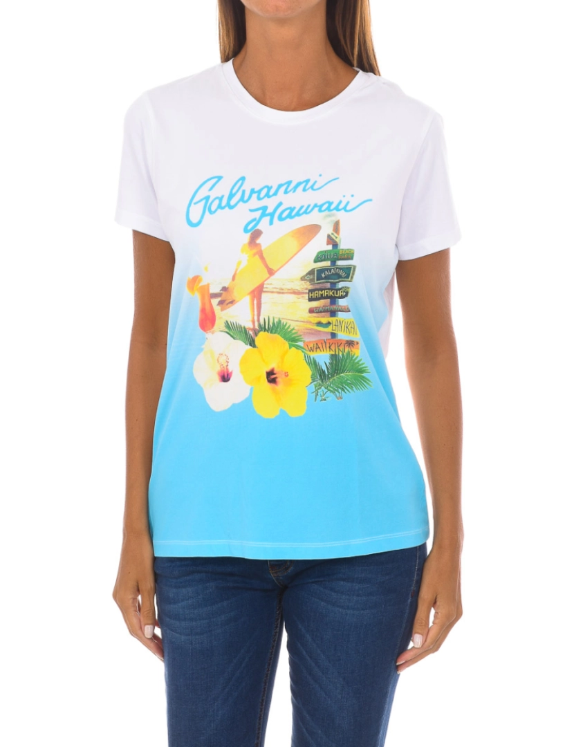 Galvanni - TShirt feminina de manga curta com gola redonda KRISTA GLVSW1127601