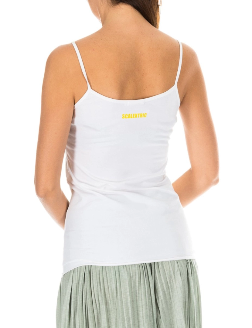 imagem de T-shirt de alças finas com decote redondo ADM0027 mulher3