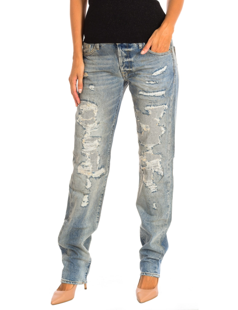 imagem de Jeans longos femininos JH711FOSWT3911