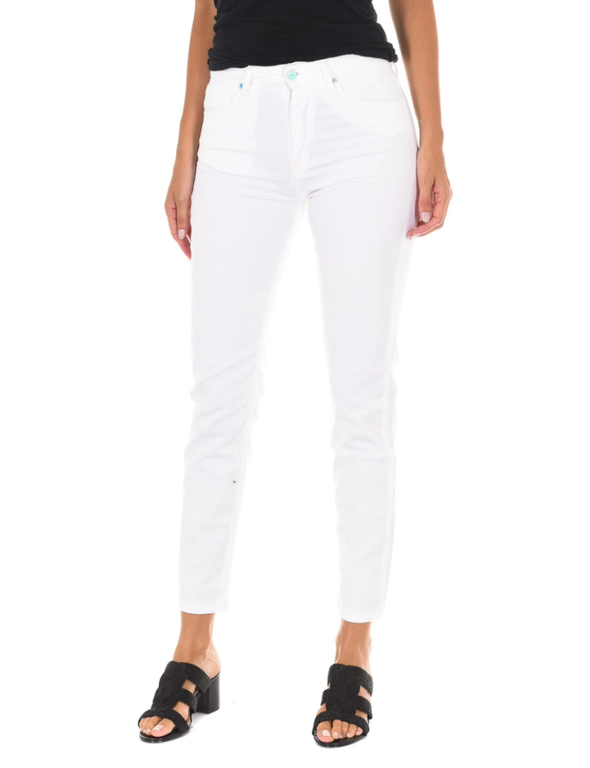 Met - Calça jeans comprida com bainha estreita 10DB50281-B075 mulher