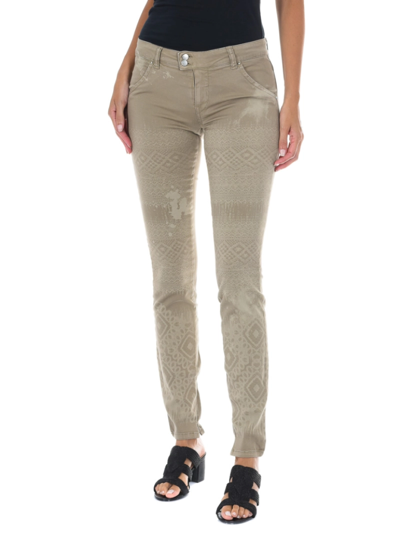 Met - Calça jeans comprida confeccionada em tecido elástico 70DBF0518-G291 mulher