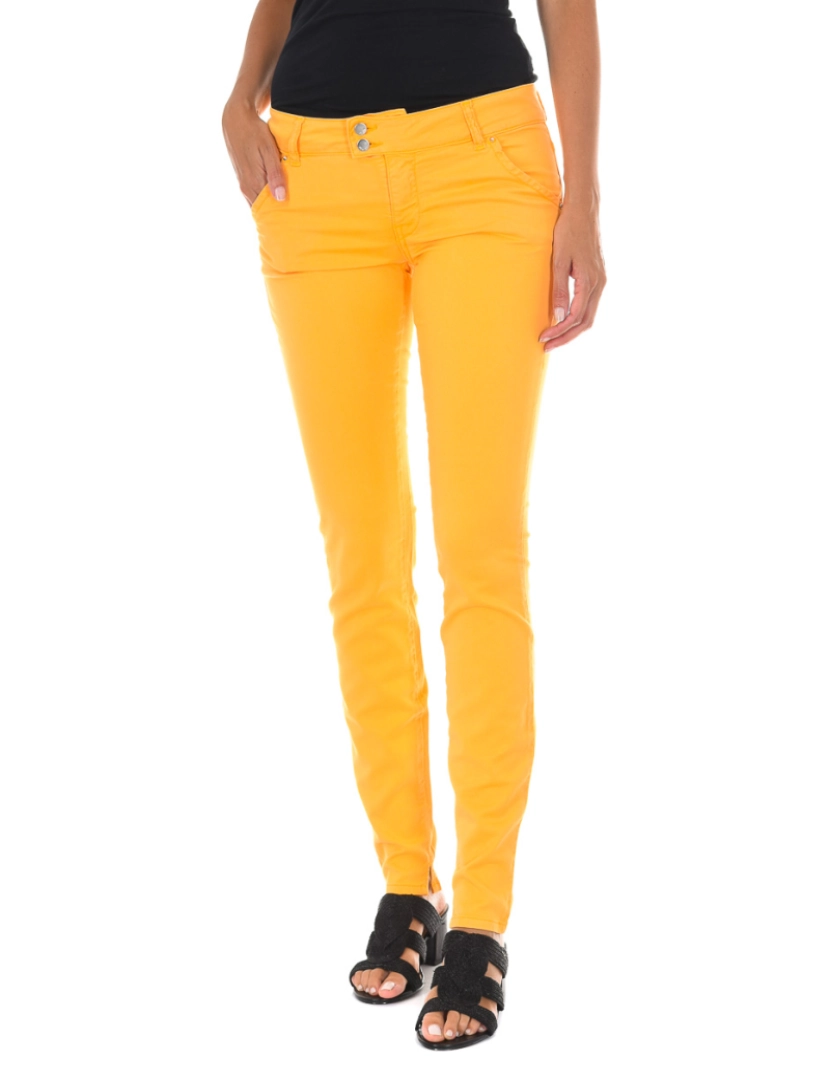 Met - Calça jeans comprida confeccionada em tecido elástico 70DBF0552-T212 mulher