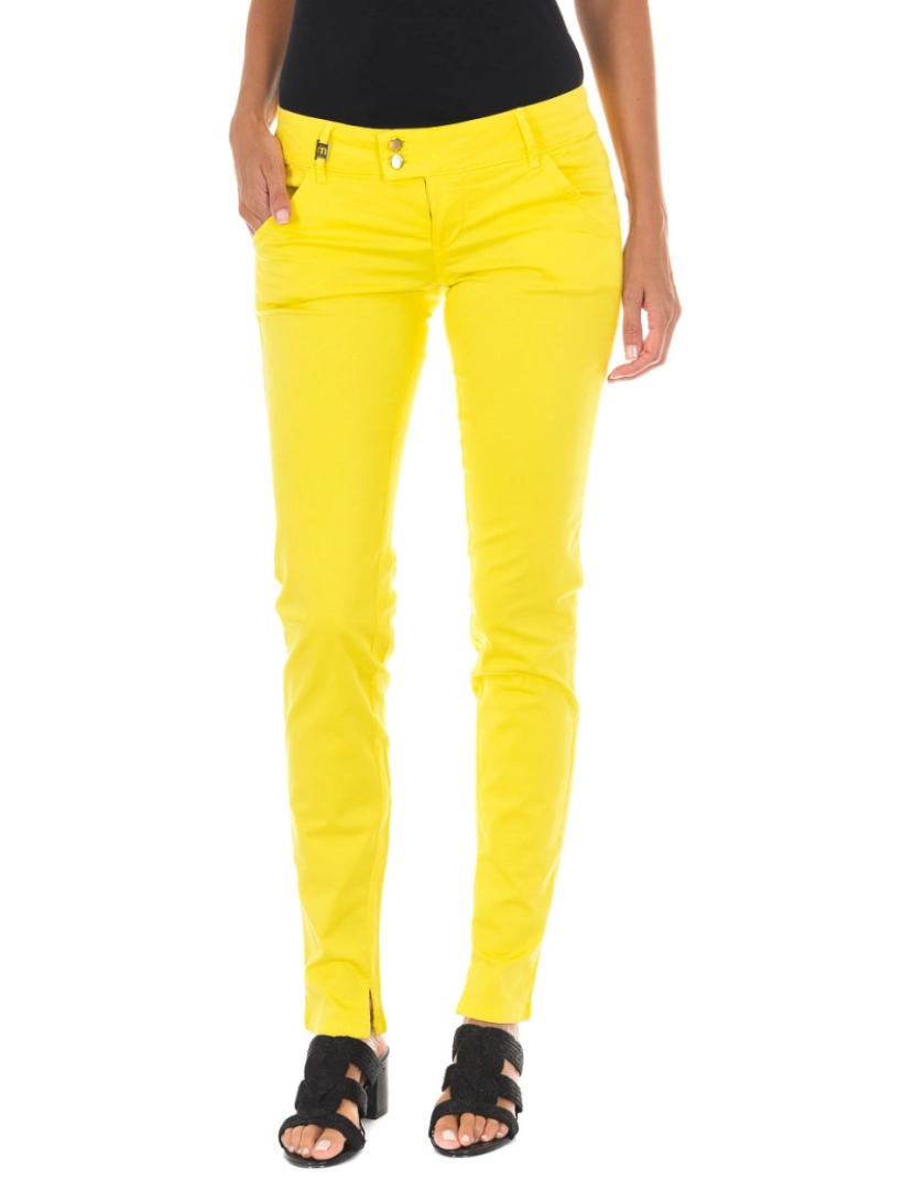 Met - Calça jeans comprida confeccionada em tecido elástico 70DBF0361-G125 mulher