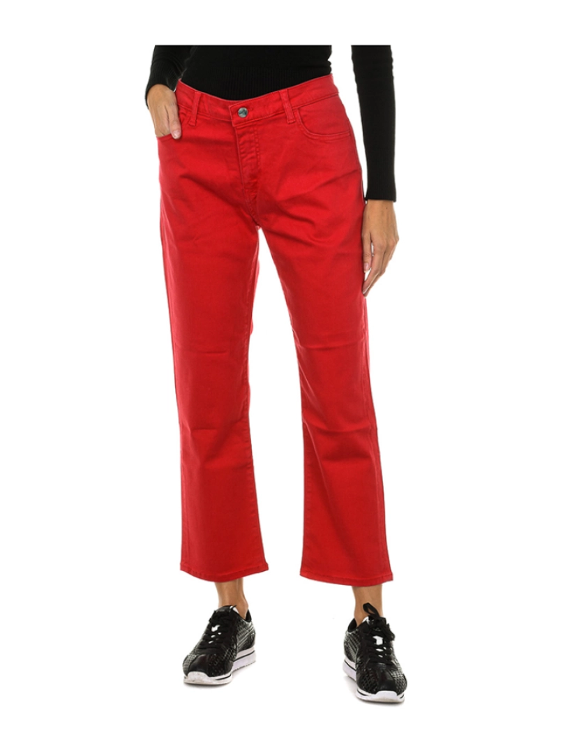Armani Jeans - Calças Ganga Senhora Vermelho