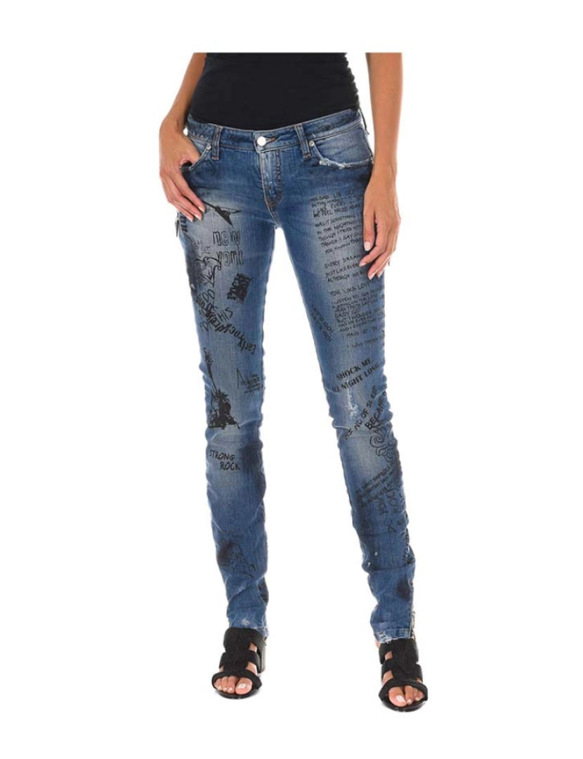 Met - Calças De Ganga Senhora Azul Denim