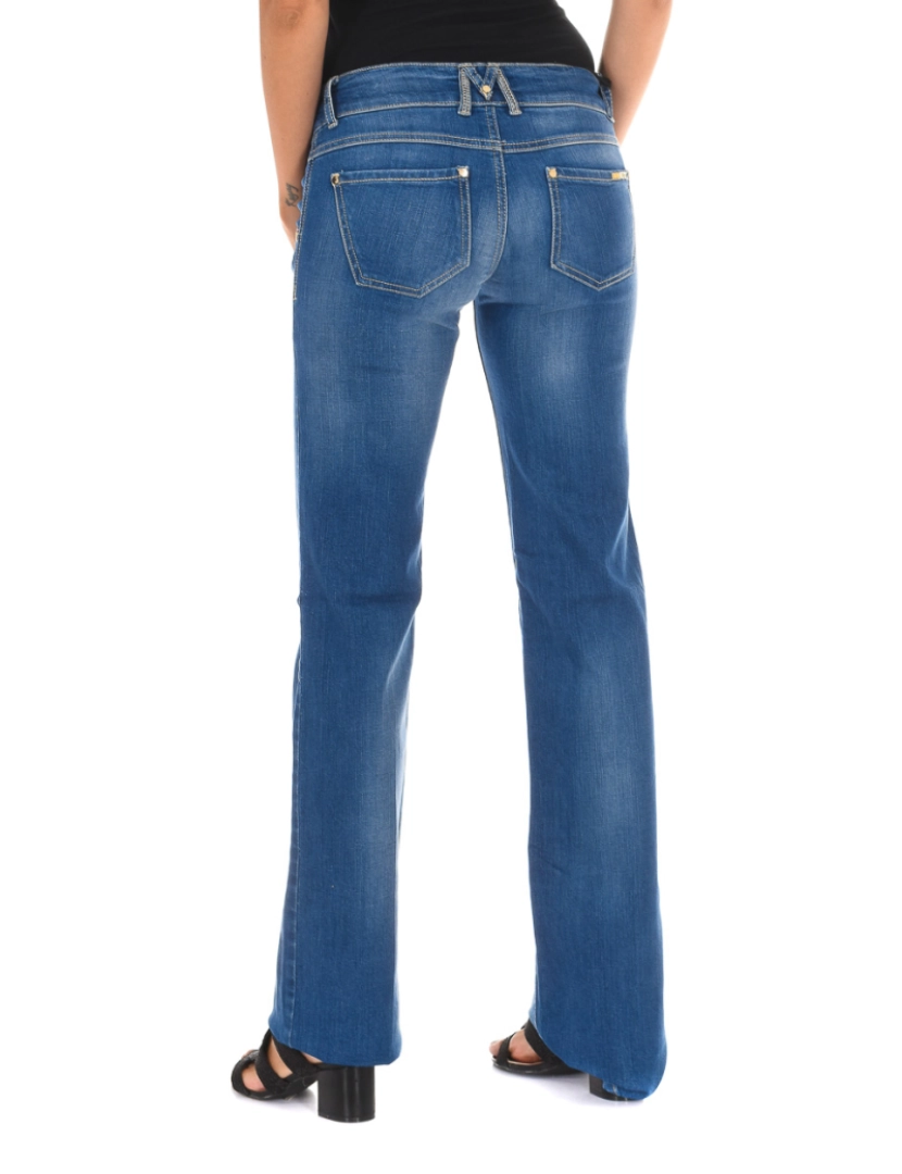 imagem de Jeans longos queimados efeito usado 10DBF0599 mulher3
