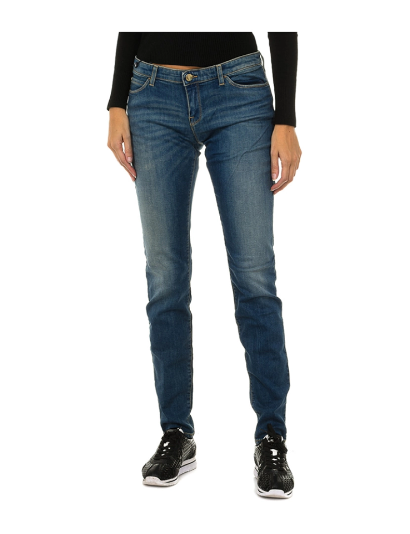 Armani Jeans - Calças Ganga Senhora Azul
