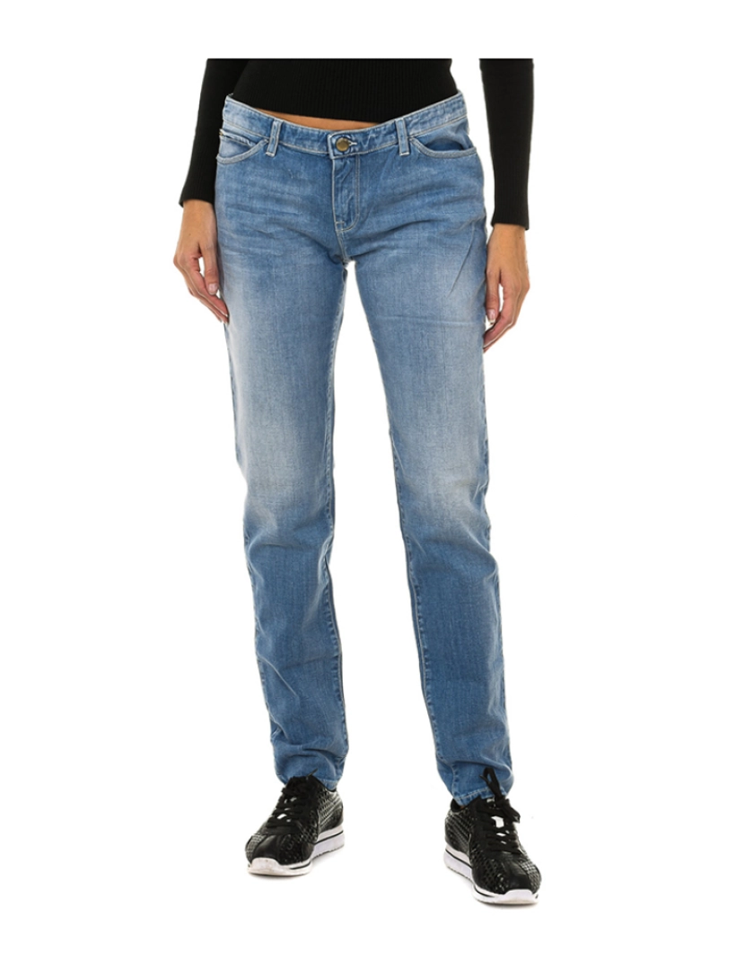 Armani Jeans - Calças Ganga Senhora Azul
