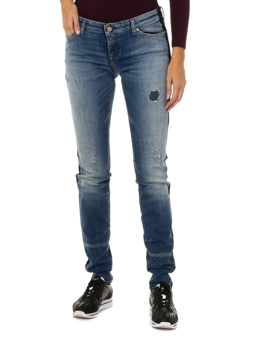 Armani Jeans - Calça jeans feminina com efeito rasgado e desgastada 6Y5J06-5D2ZZ