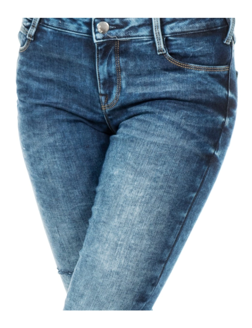 imagem de Calça jeans comprida com bainha estreita 10DB50282 mulher2