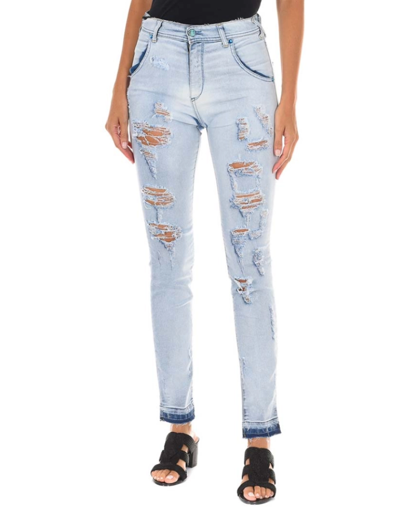 Met - Calças de Ganga Senhora Denim blue